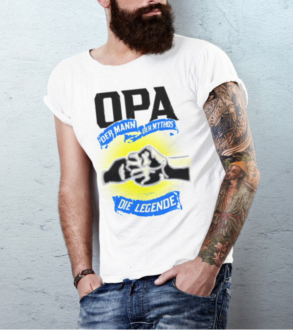 OPA Der Mann Der Mythos Die Legende Fist Bump T-Shirt