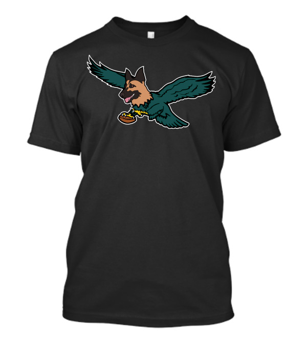 Philly Underdog Football Eagle With German Shepherd Head And Ball T-Shirt