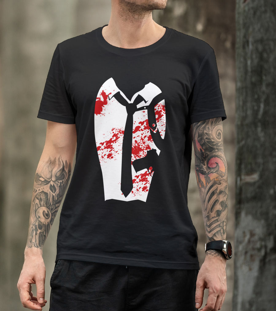 Reservoir Dogs Suit And Tie With Red Blood Splatter T-Shirt