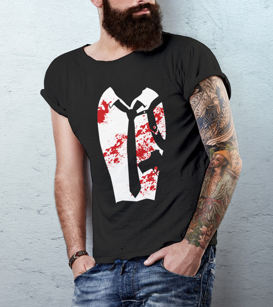 Reservoir Dogs Suit And Tie With Red Blood Splatter T-Shirt