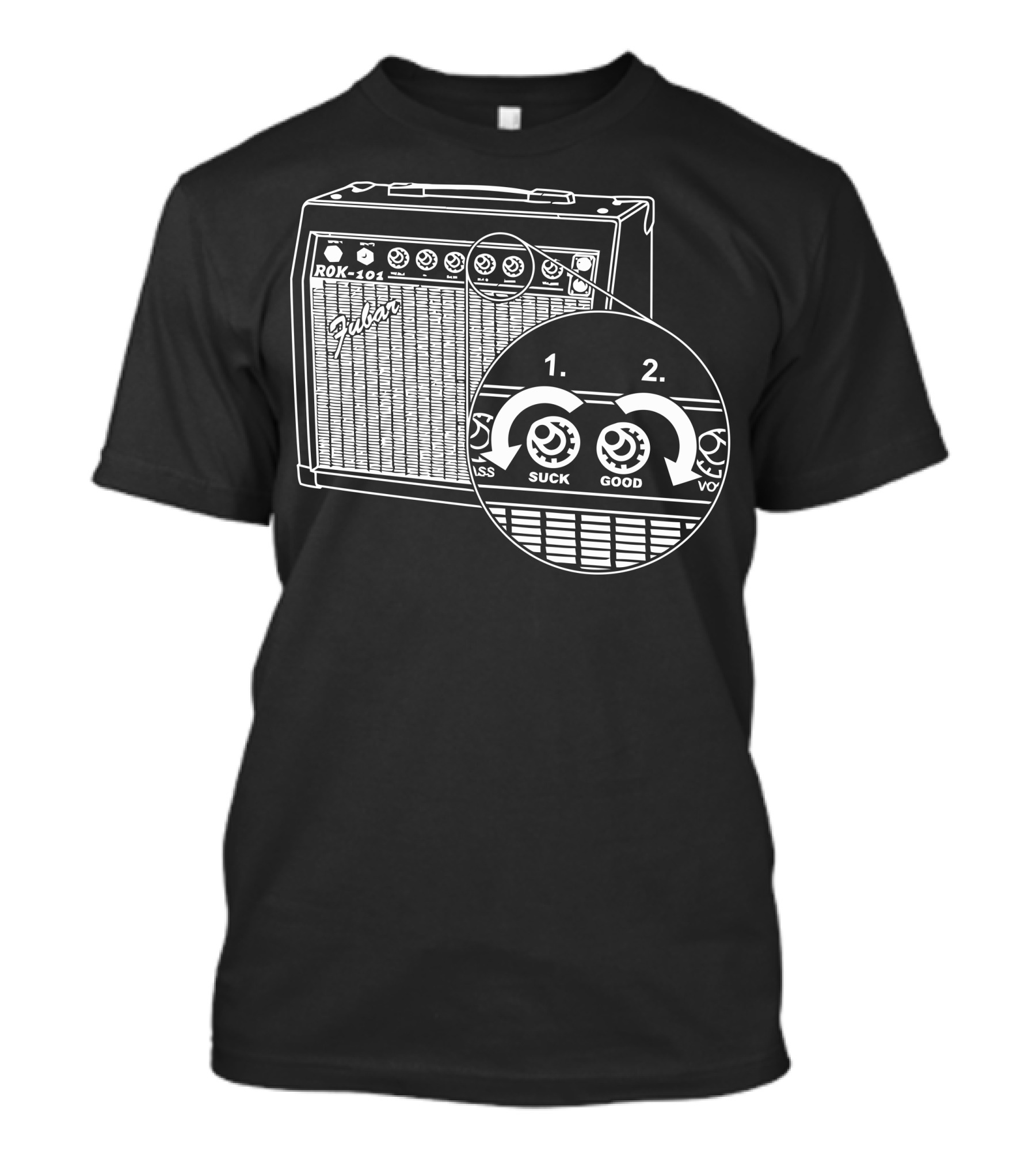 Rok 101 Amplifier Dial Suck Good Fulan T-Shirt