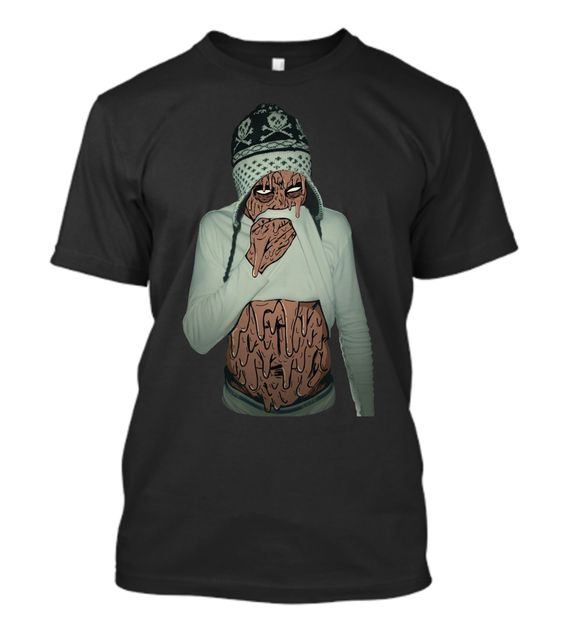 Scarlxrd Grime Skull Beanie Melting Face T-Shirt