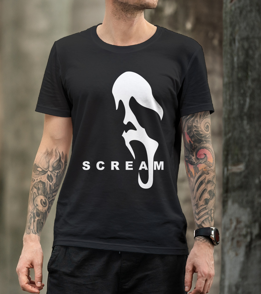Scream Ghostface Slasher Horror Mask T-Shirt