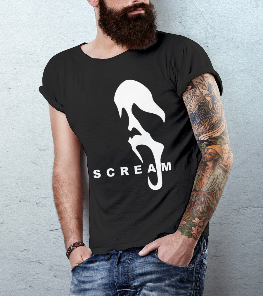 Scream Ghostface Slasher Horror Mask T-Shirt