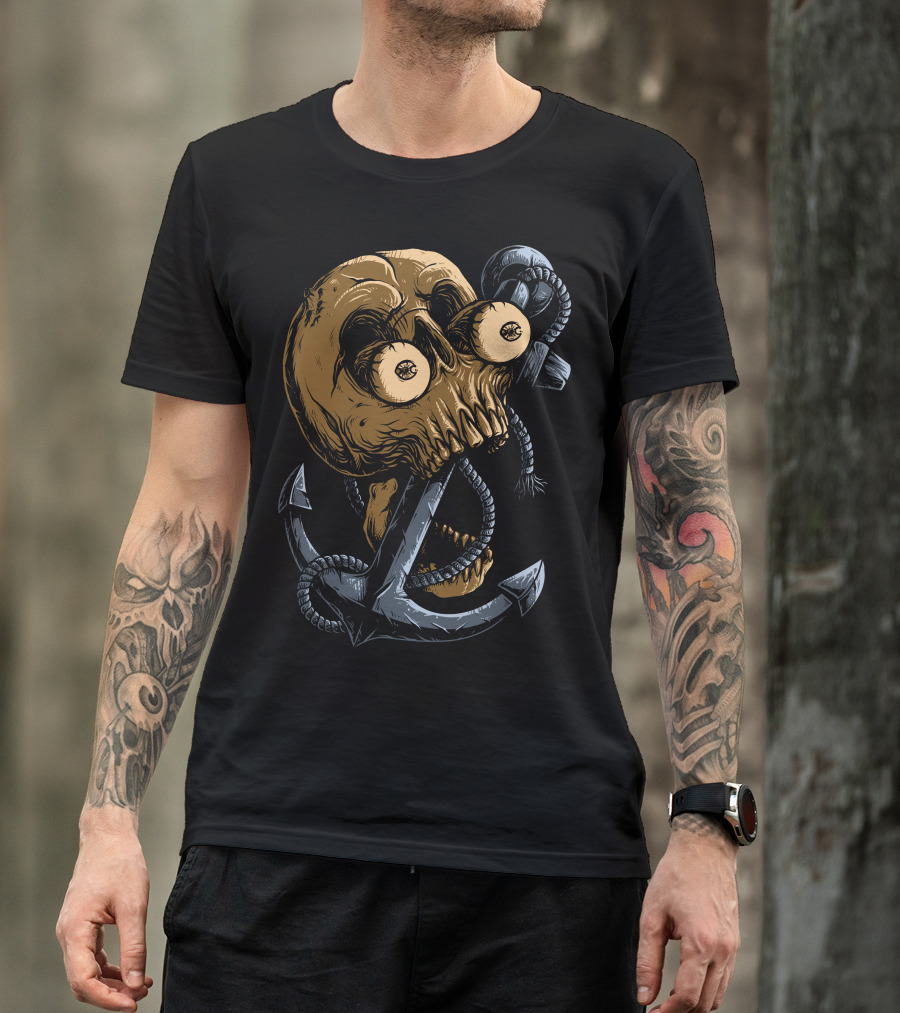 Skull Anchor Nautical T-Shirt