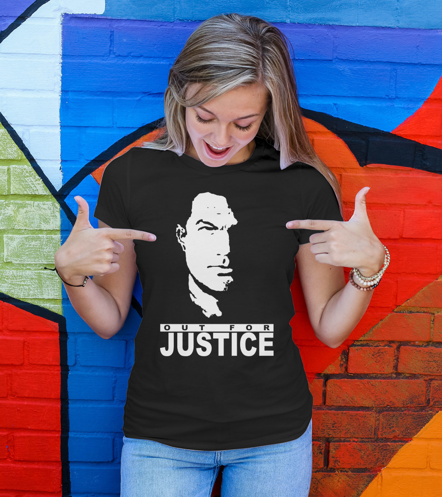 Steven Seagal Out For Justice Minimalist Monochrome T-Shirt