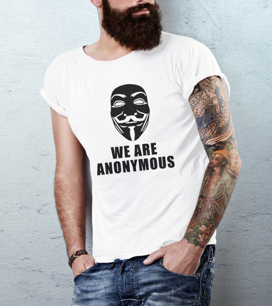 We Are Anonymous V For Vendetta Hacker Pipa Sopa Acta T-Shirt