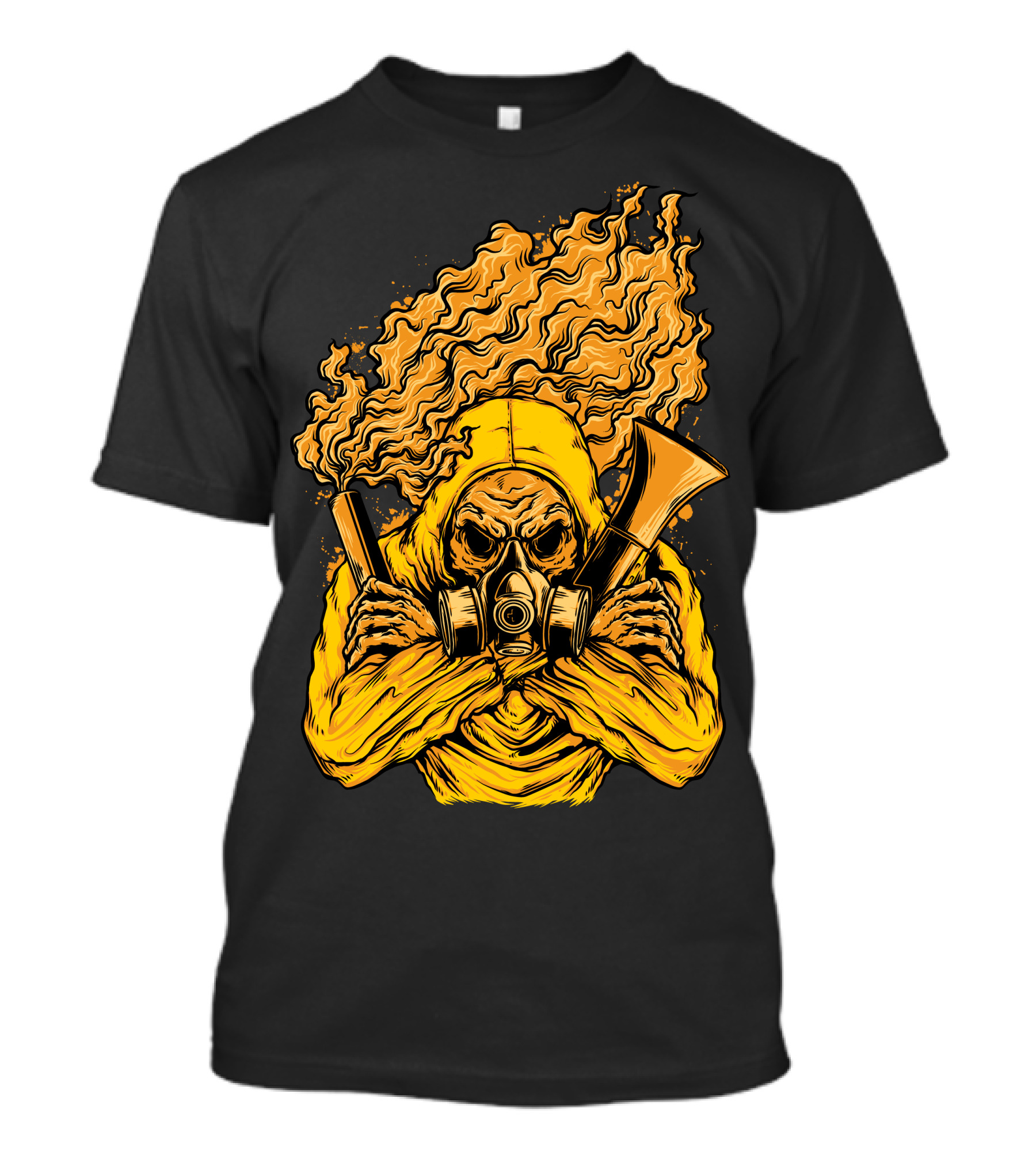 We Are Ultras Flaming Gas Mask Hoodie Pyro Fan T-Shirt