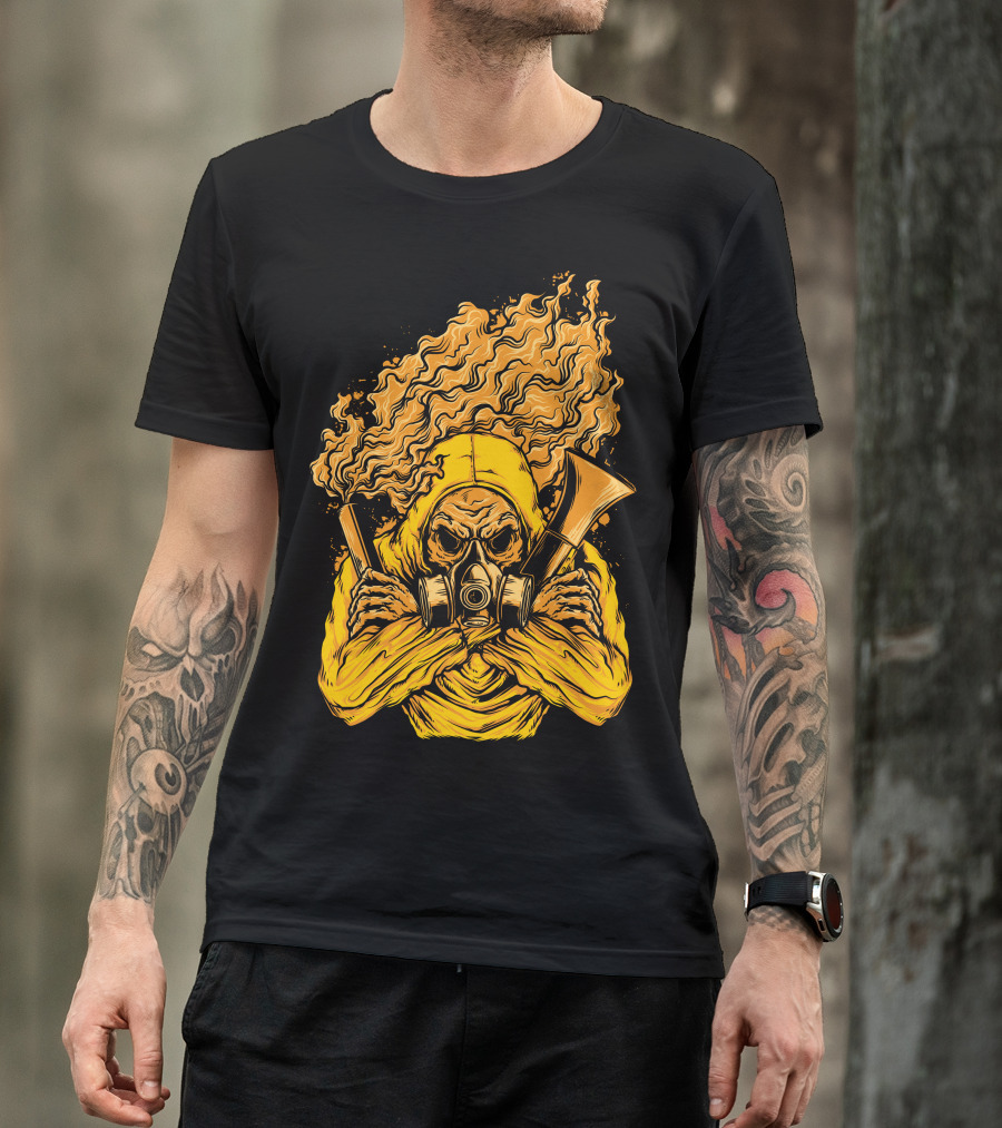 We Are Ultras Flaming Gas Mask Hoodie Pyro Fan T-Shirt