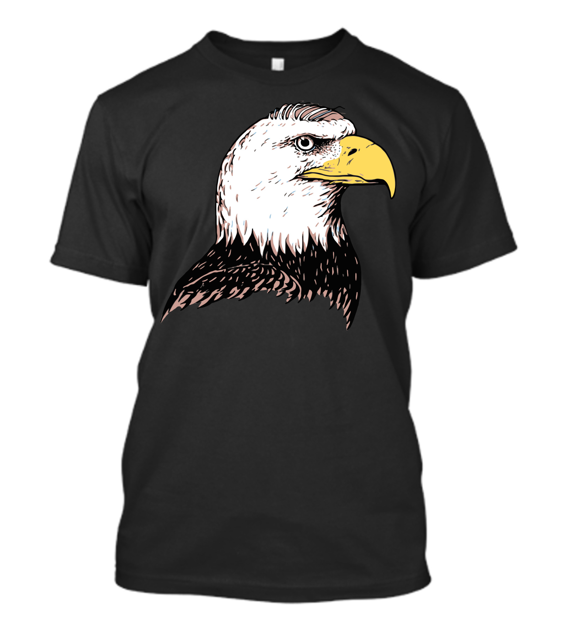 Bald Eagle Head Profile Detailed T-Shirt