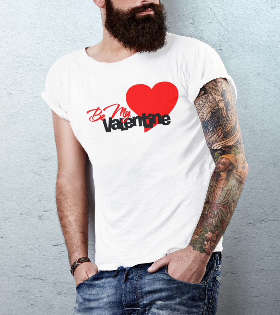 Be My Valentine Red Heart T-Shirt