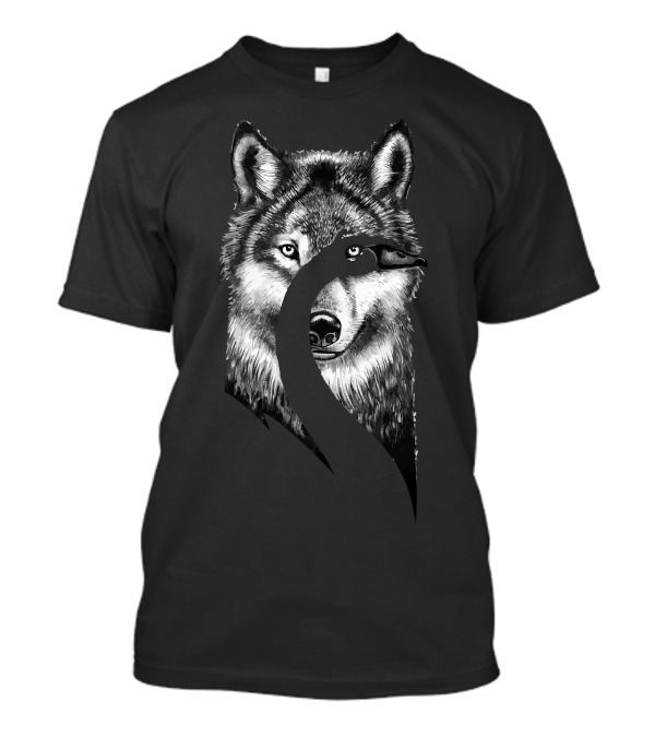 Beauty Or Beast Wolf And Swan Duality T-Shirt