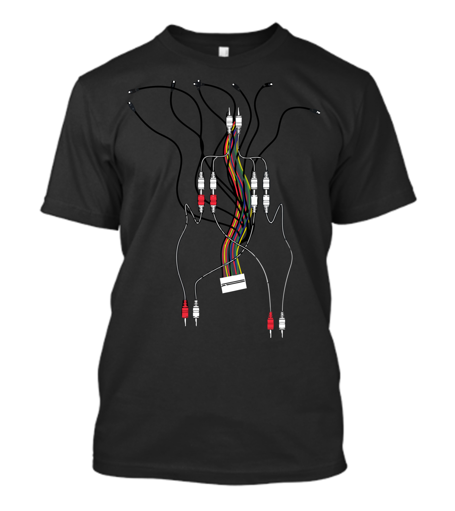 Can't Stop The Signal Multicolored Wired Connection T-Shirt