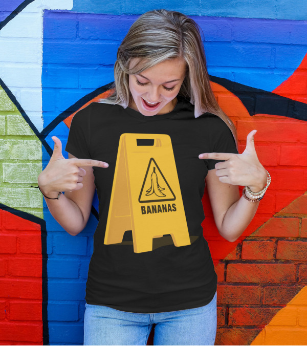 Caution Sign Bananas T-Shirt
