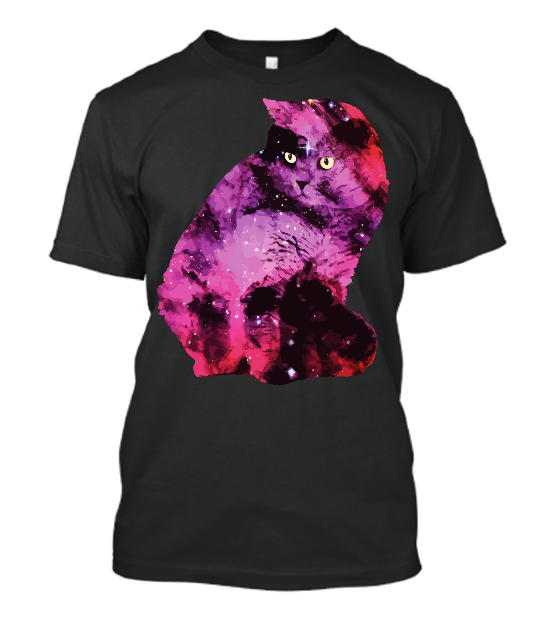 Celestial Galaxy-Inspired Cat With Cosmic Colors T-Shirt