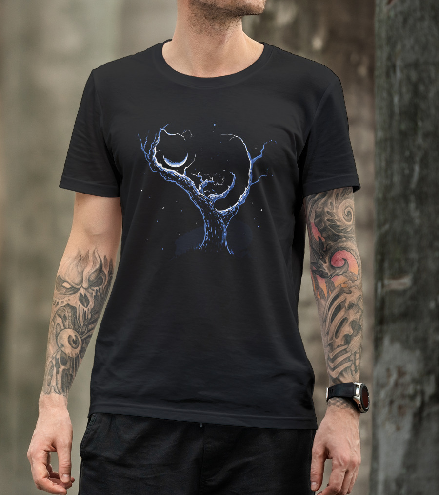 Cheshire Moonlit Tree Enchantment T-Shirt