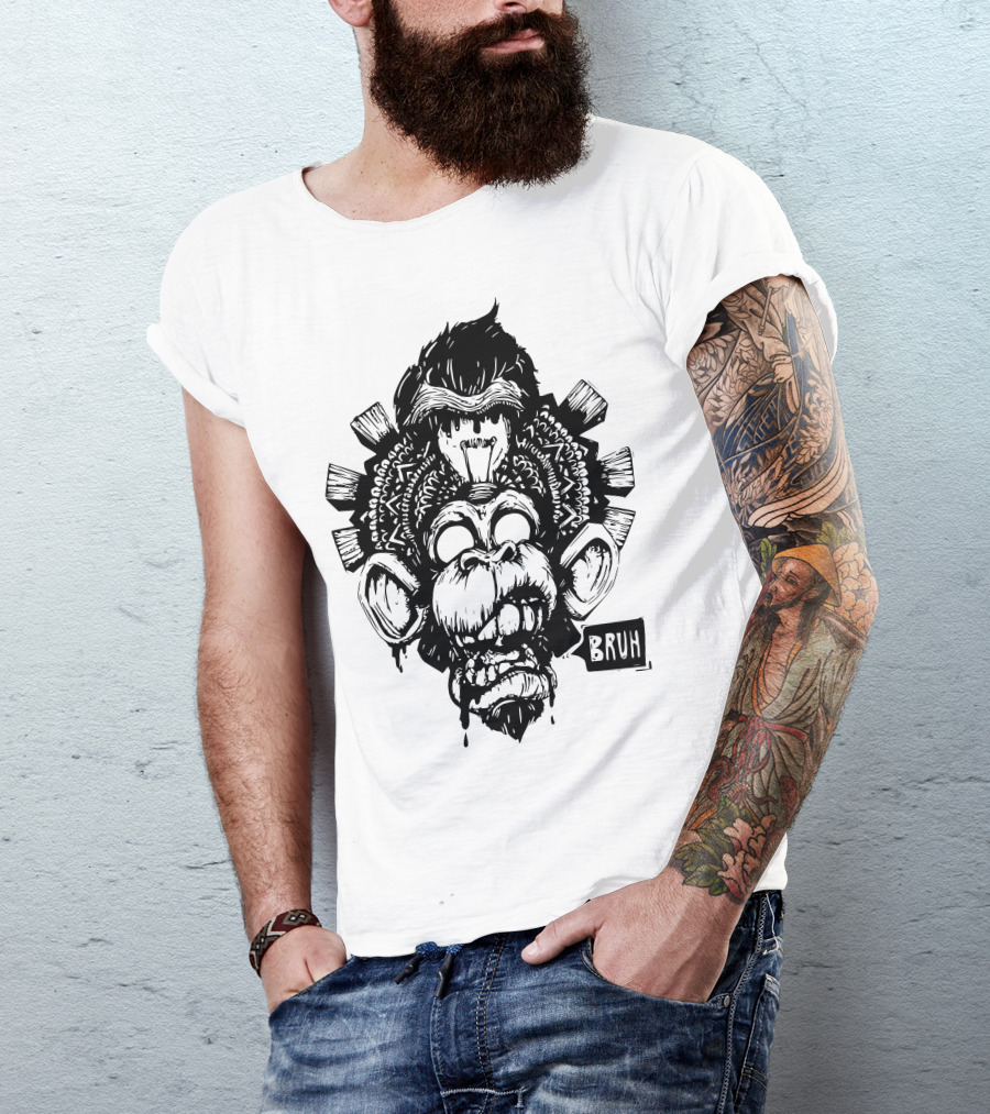 Monkey Mind Bruh Out T-Shirt
