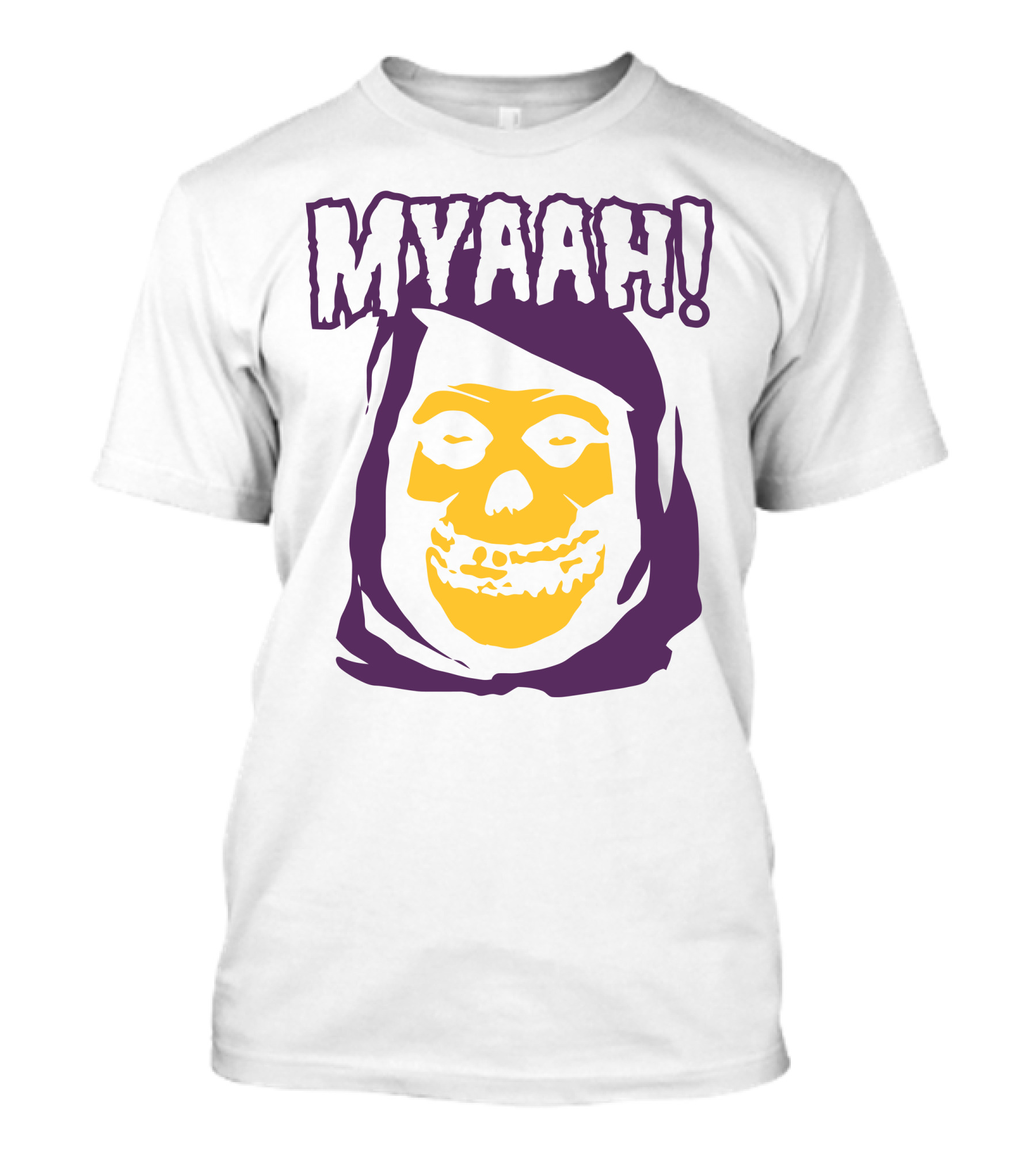 MYAAH Skeletor Face Purple Hood T-Shirt