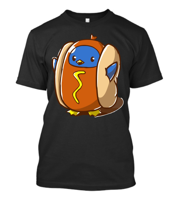 Nationalhotdogday Penguin Hotdog Character T-Shirt