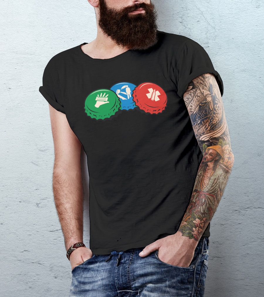 Nazi Zombies Perk-a-Cola Juggernog Speed Cola Double Tap Bottle Caps T-Shirt