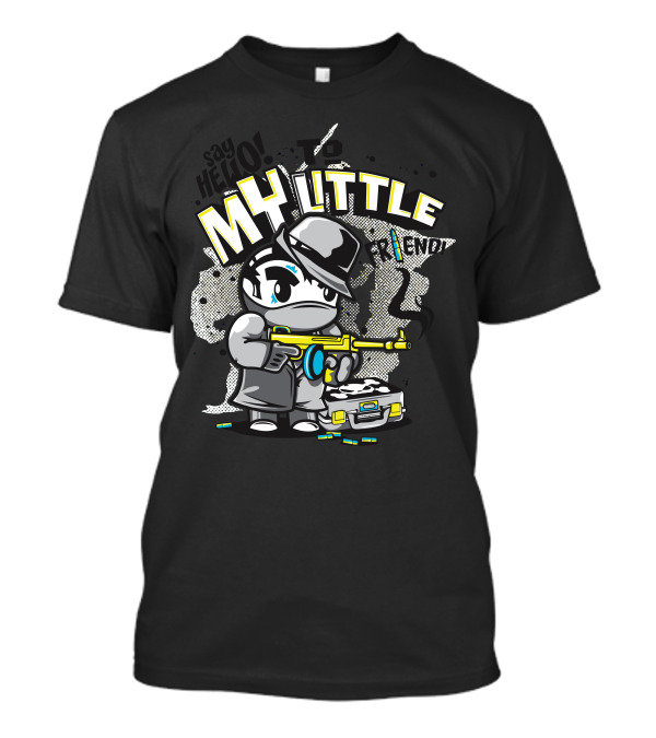MY LITTLE FRIEND Ninjamafia Say Hello T-Shirt