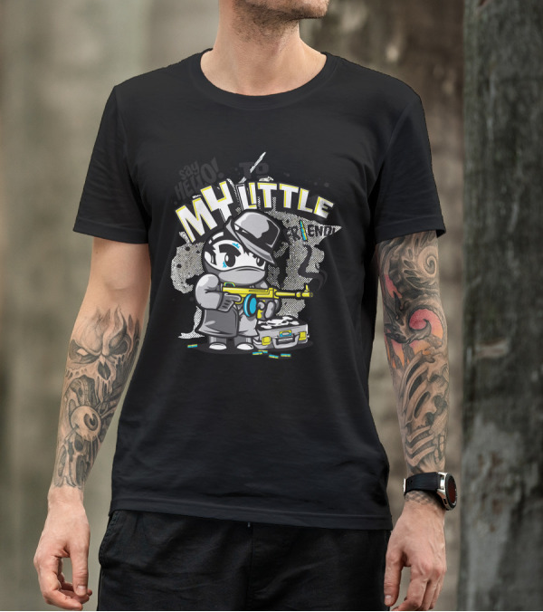 MY LITTLE FRIEND Ninjamafia Say Hello T-Shirt
