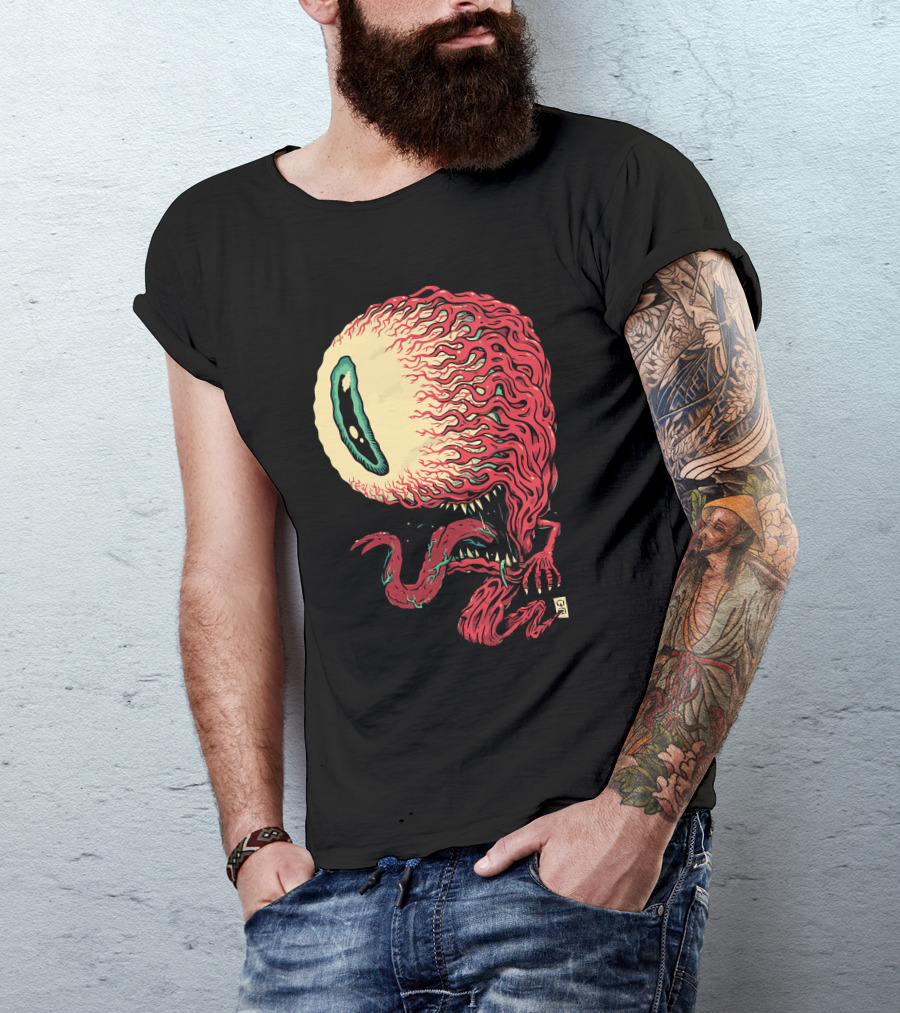 Ontheeyes Melting Monstrous Bloodshot Eye Creature T-Shirt