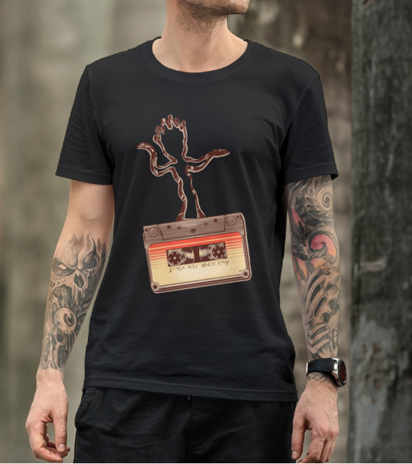 Ooga Chaka Awesome Mix Vol. 1 Dancing Tree Cassette Tape Retro T-Shirt