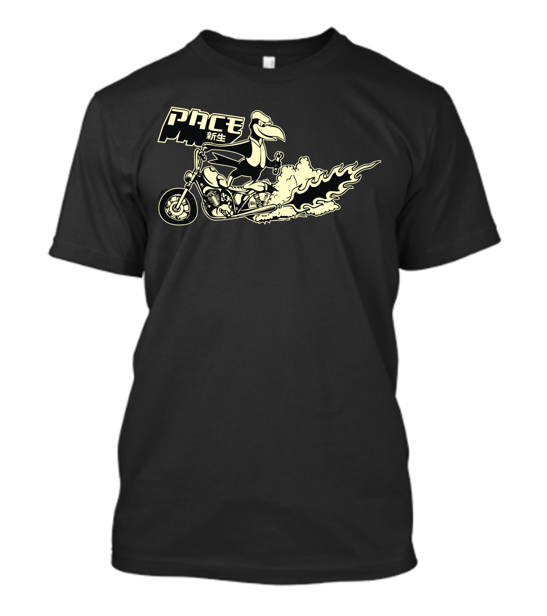 Pace 新生 Flaming Motorcycle Toucan T-Shirt