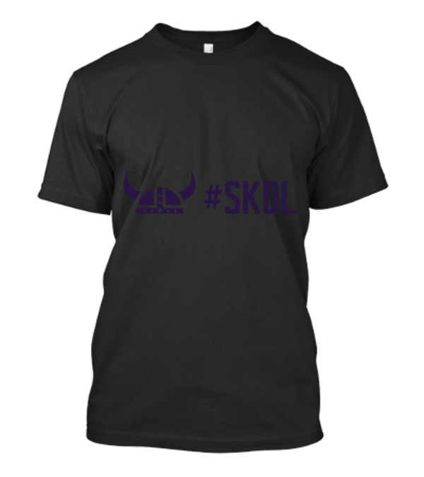 Viking Helmet #SKOL Fan T-Shirt