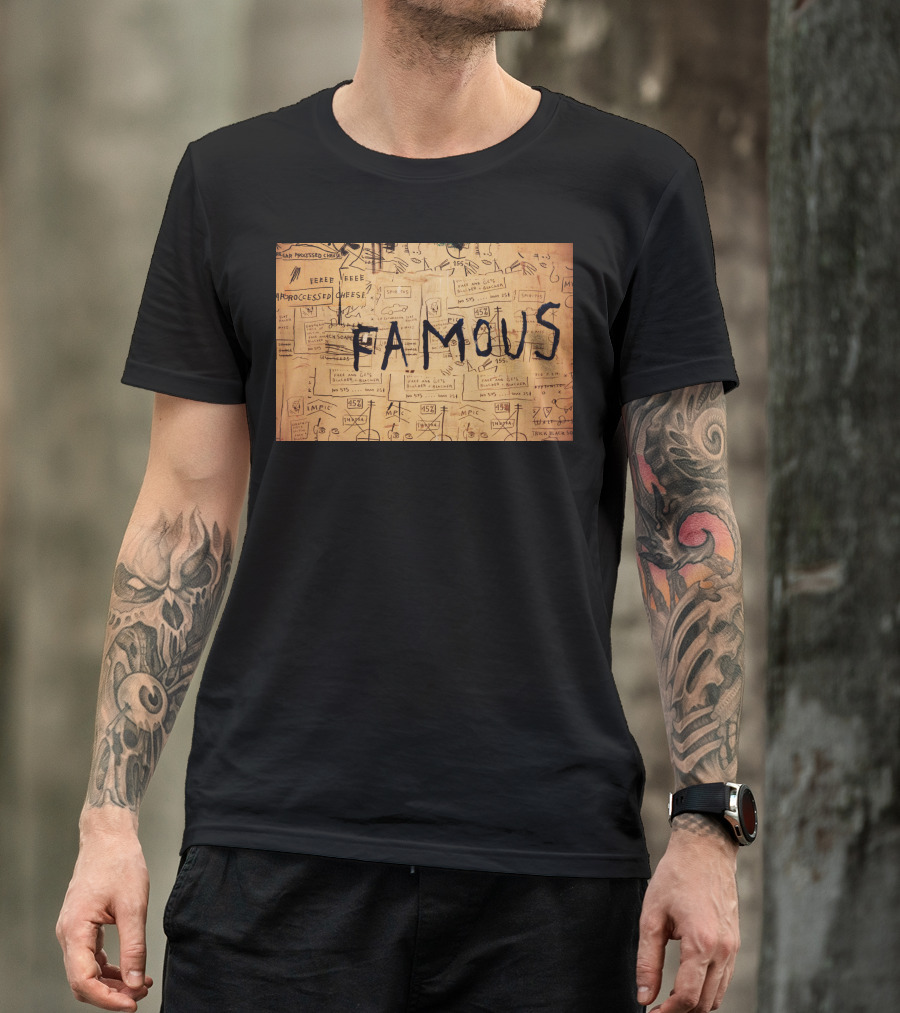 Famous Basquiat Processed Cheese 452 Unique Drawings T-Shirt
