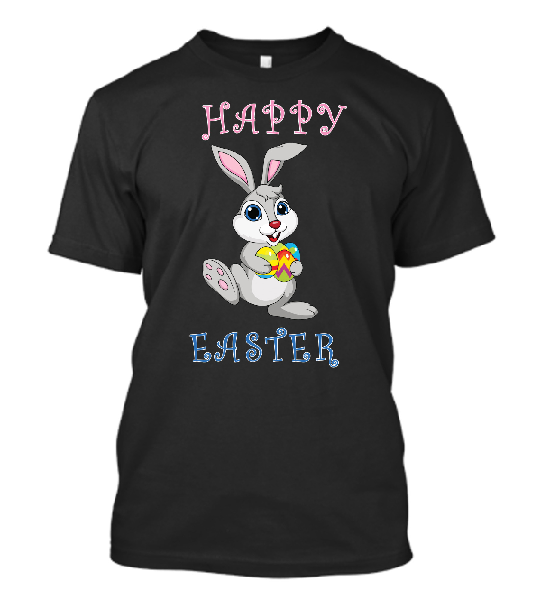 HAPPY EASTER Bunny Holding Egg T-Shirt