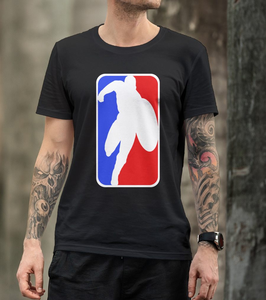Captain NBA Style Shield Sports T-Shirt