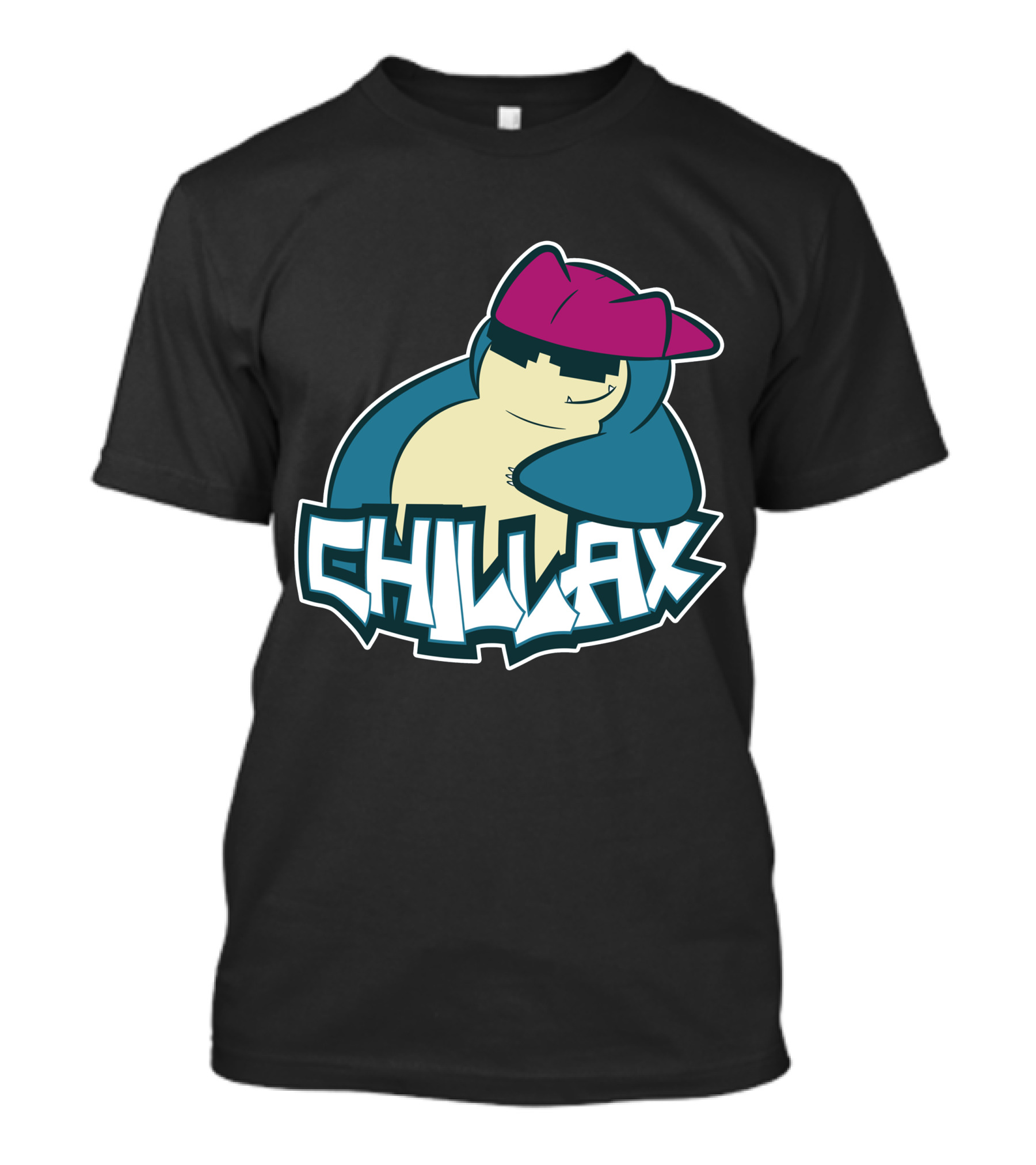 Chillax Snorlax Hip Hop Style With Cap T-Shirt