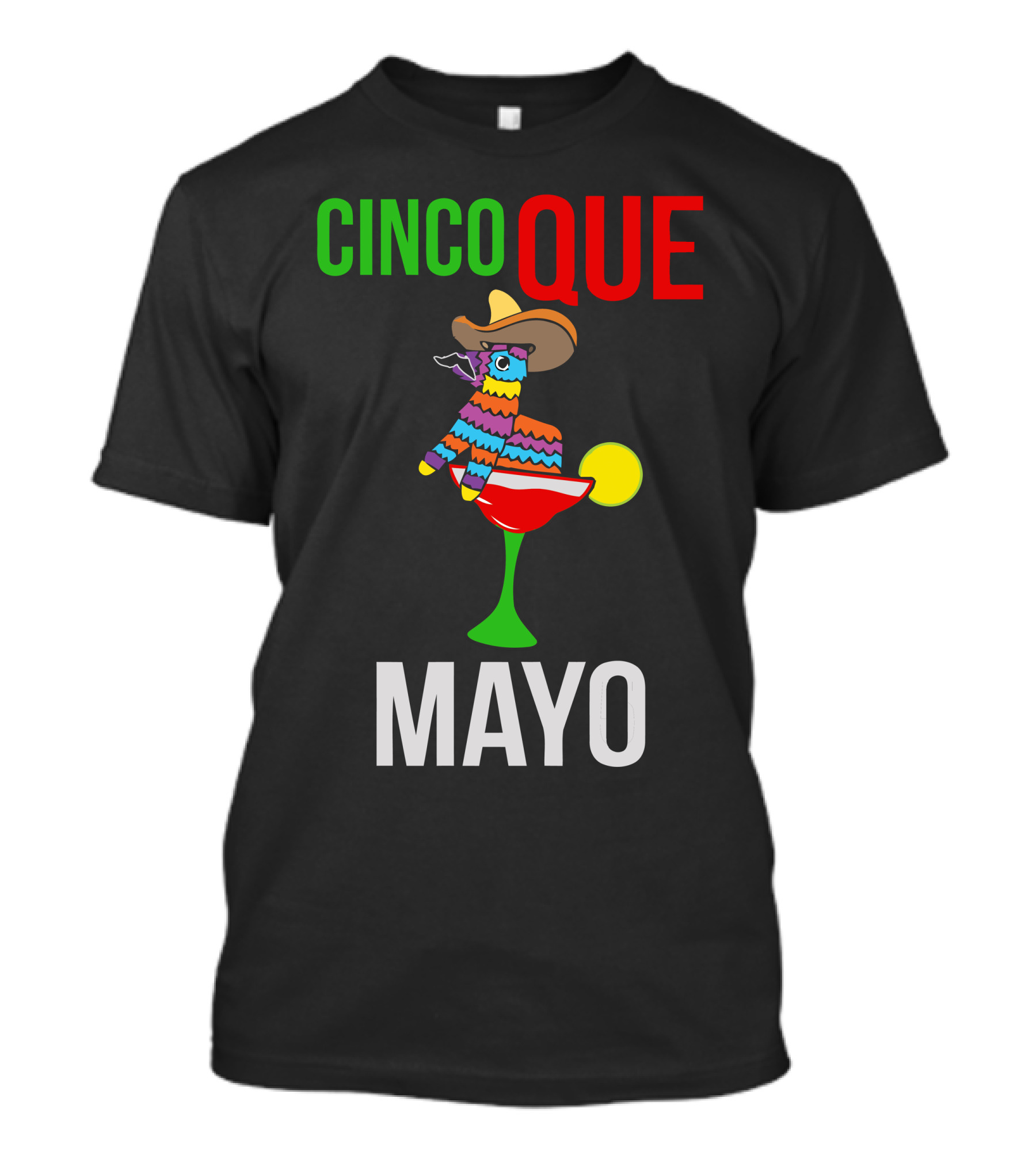 Cinco Que Mayo Sombrero Piñata Margarita Glass T-Shirt