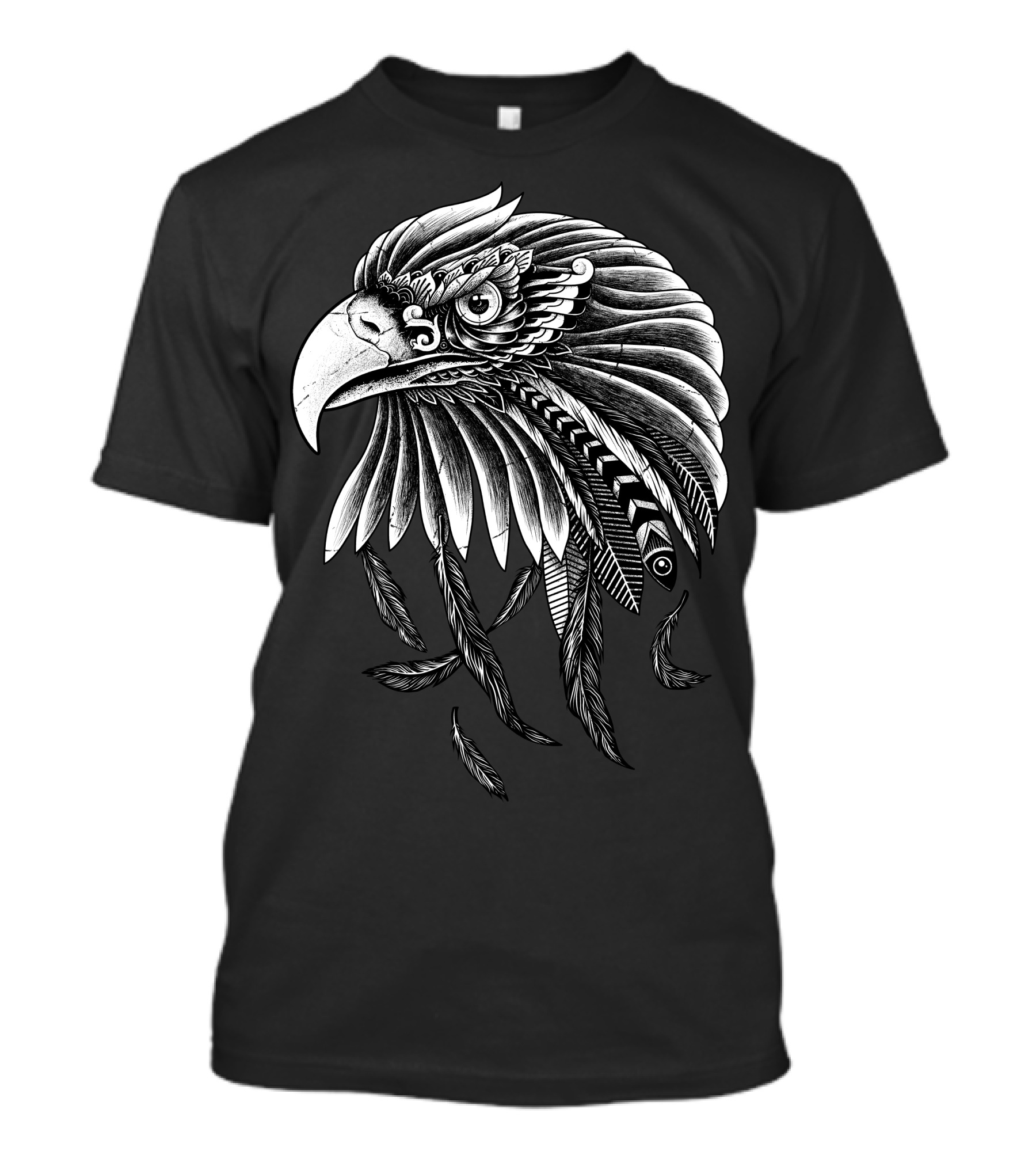 Eagle Ornate Intricate Feather T-Shirt
