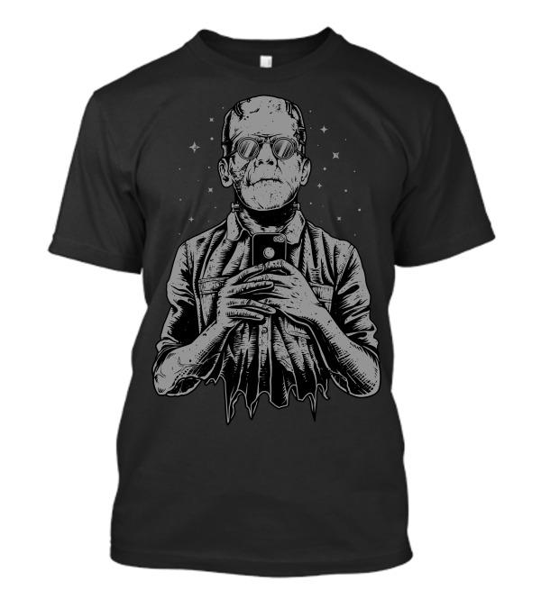 Franselfiestein Mirror Sunglasses Selfie Monster Stars T-Shirt
