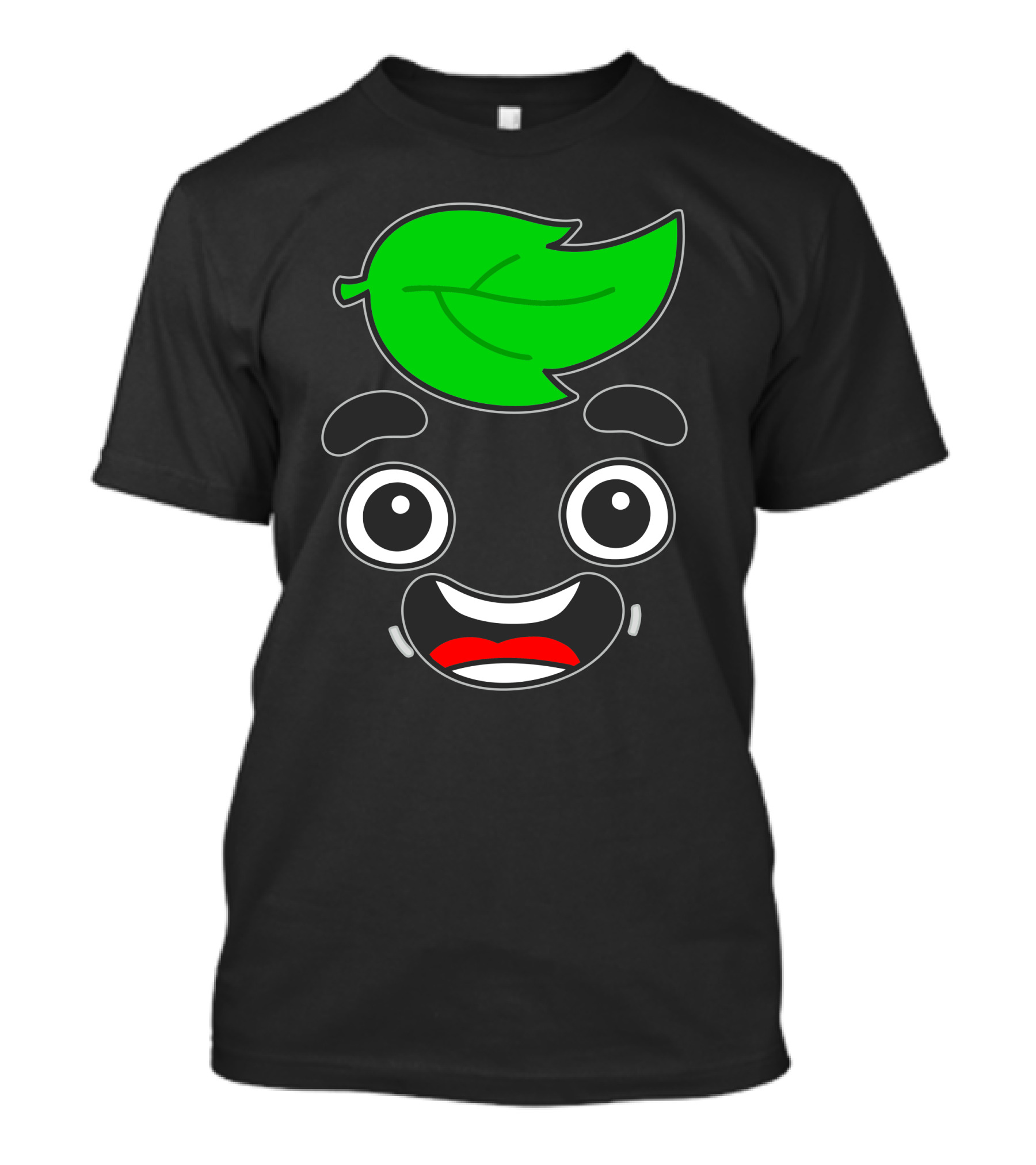 Happy Guavs Face With Leaf Hat T-Shirt