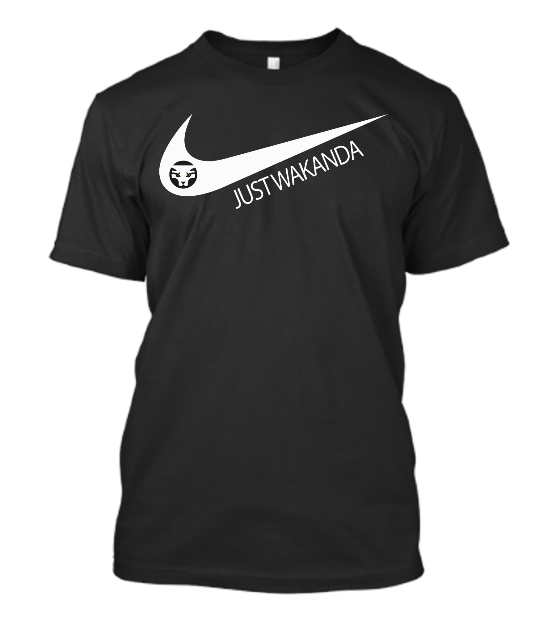 Just Wakanda Swoosh Panther T-Shirt