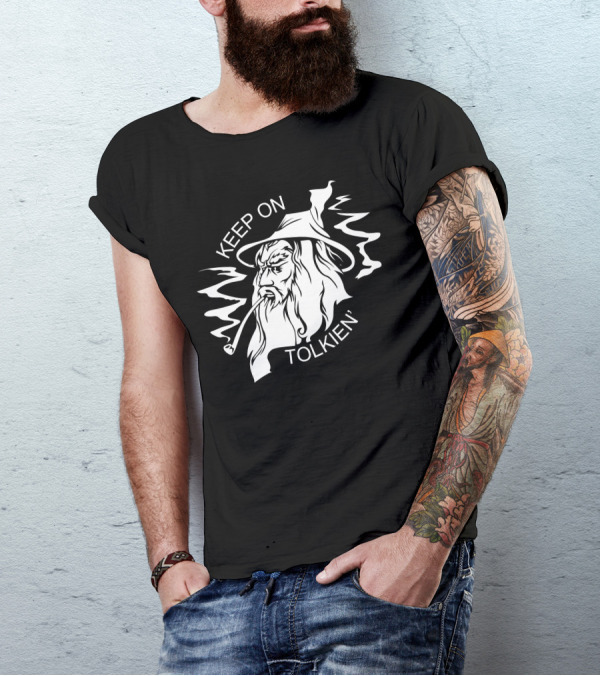 Keep On Tolkien Wizard Pipe T-Shirt