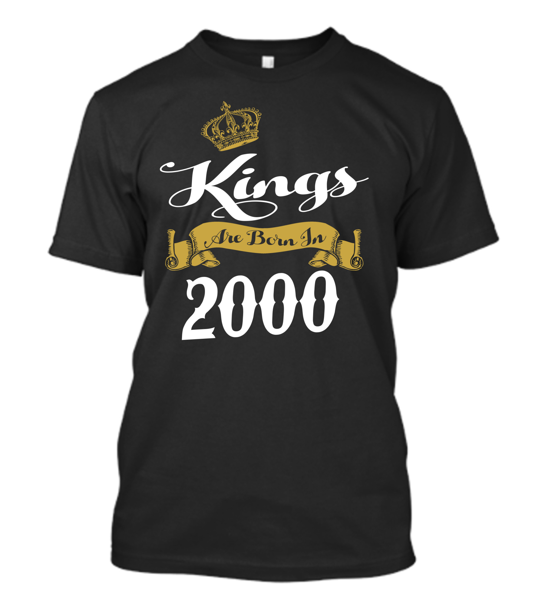 Kings Born In 2000 Crown Banner T-Shirt