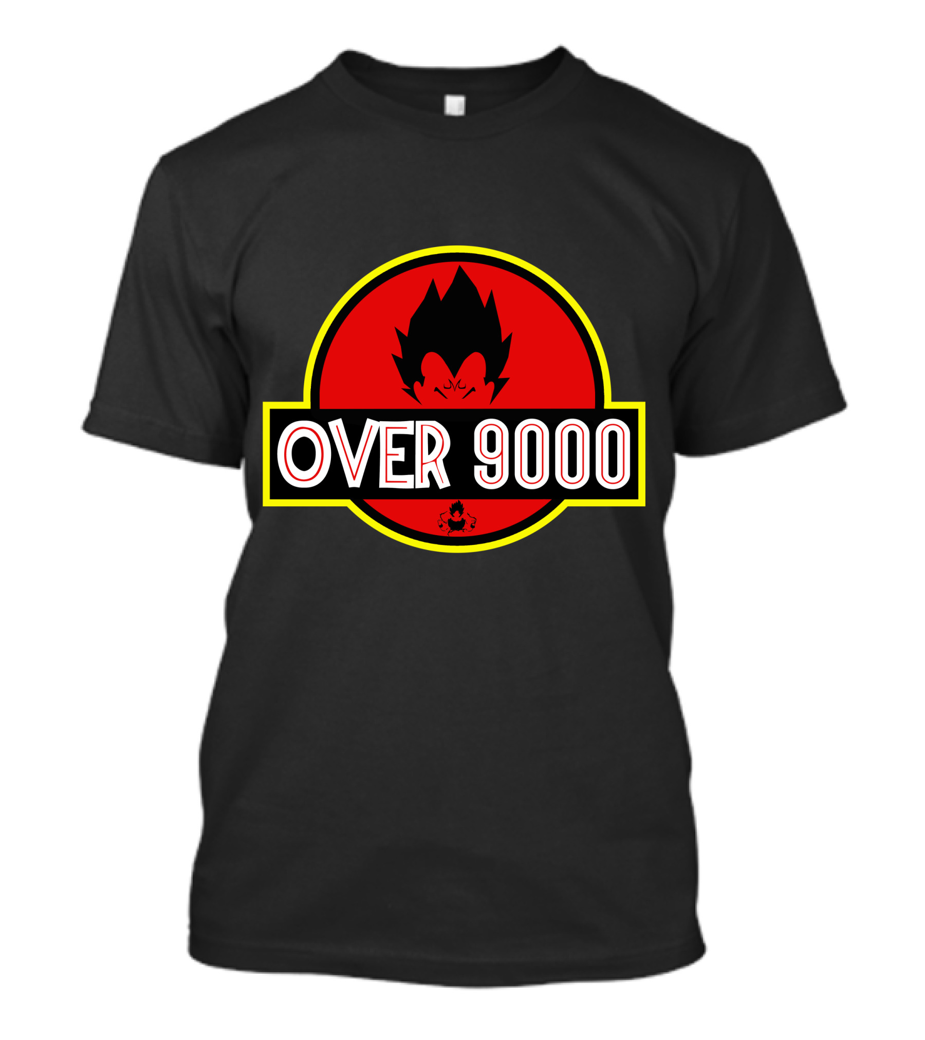 Over 9000 Dbz Vegeta Jurassic T-Shirt