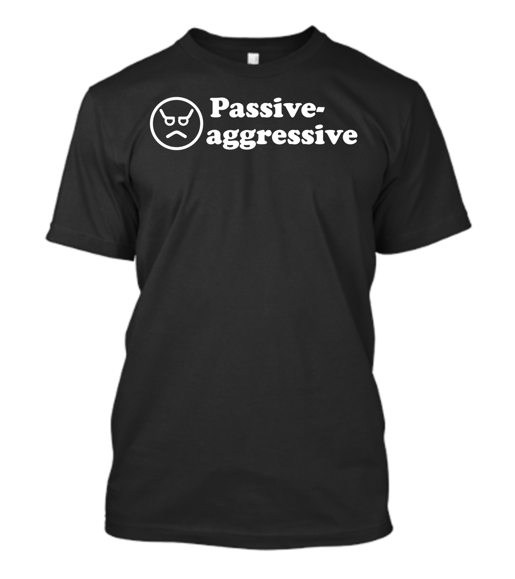 Passive-Aggressive Angry Face Emoticon T-Shirt