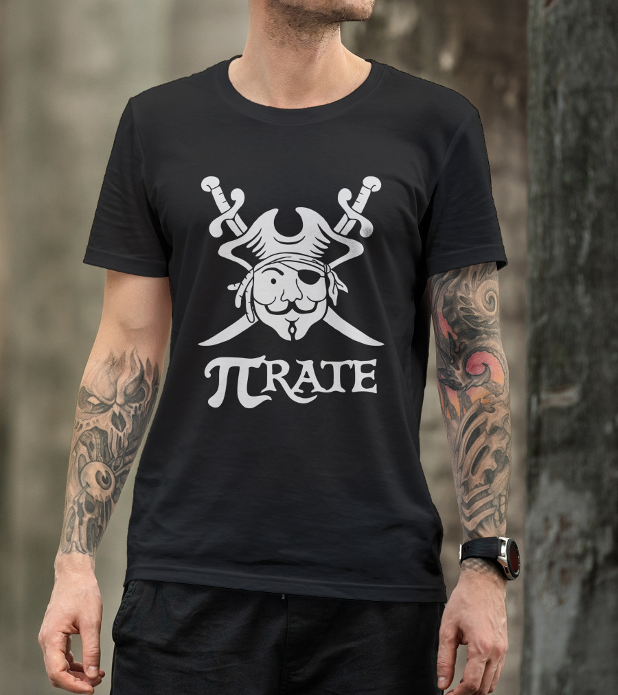 Pirate Math Humor Pi Rate T-Shirt