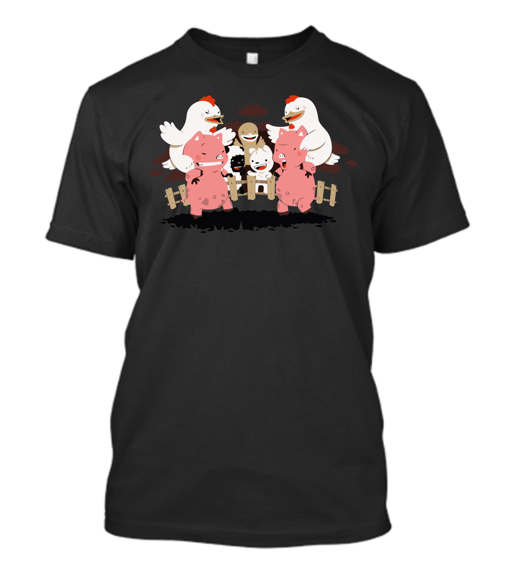 Piggybacks And Chicken Fights Farmyard Fun Adventure T-Shirt