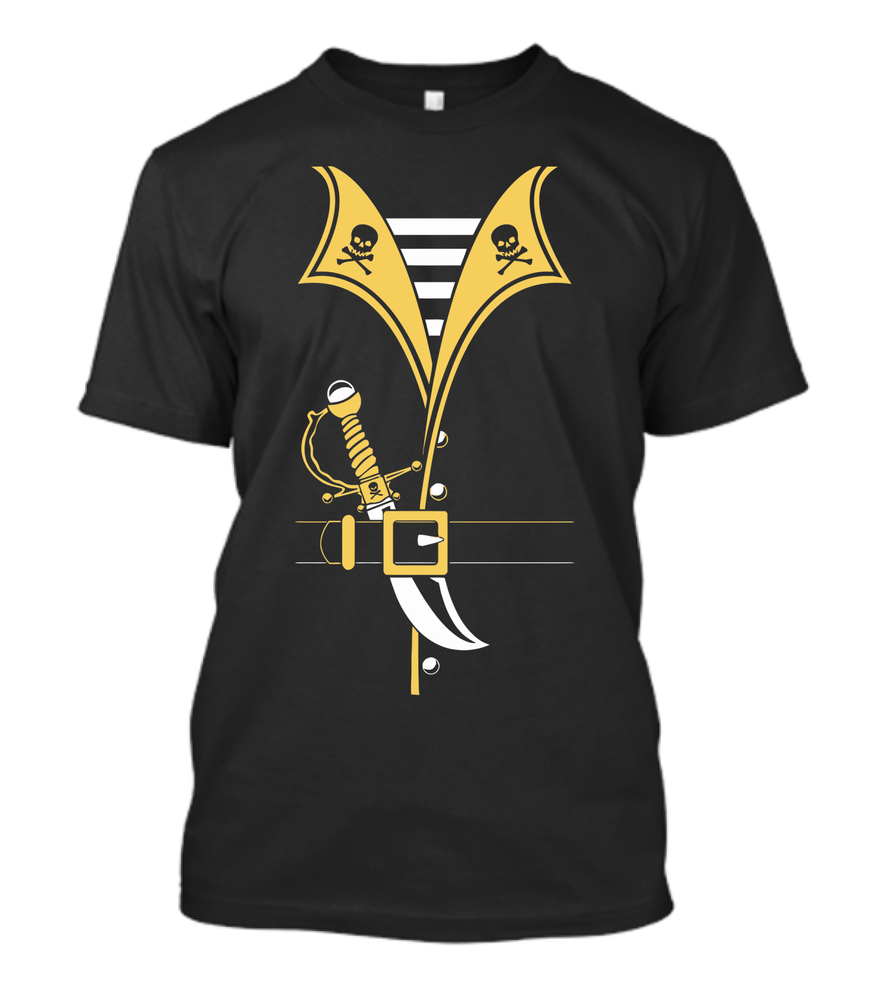 Pirate Skull And Crossed Swords Costume T-Shirt
