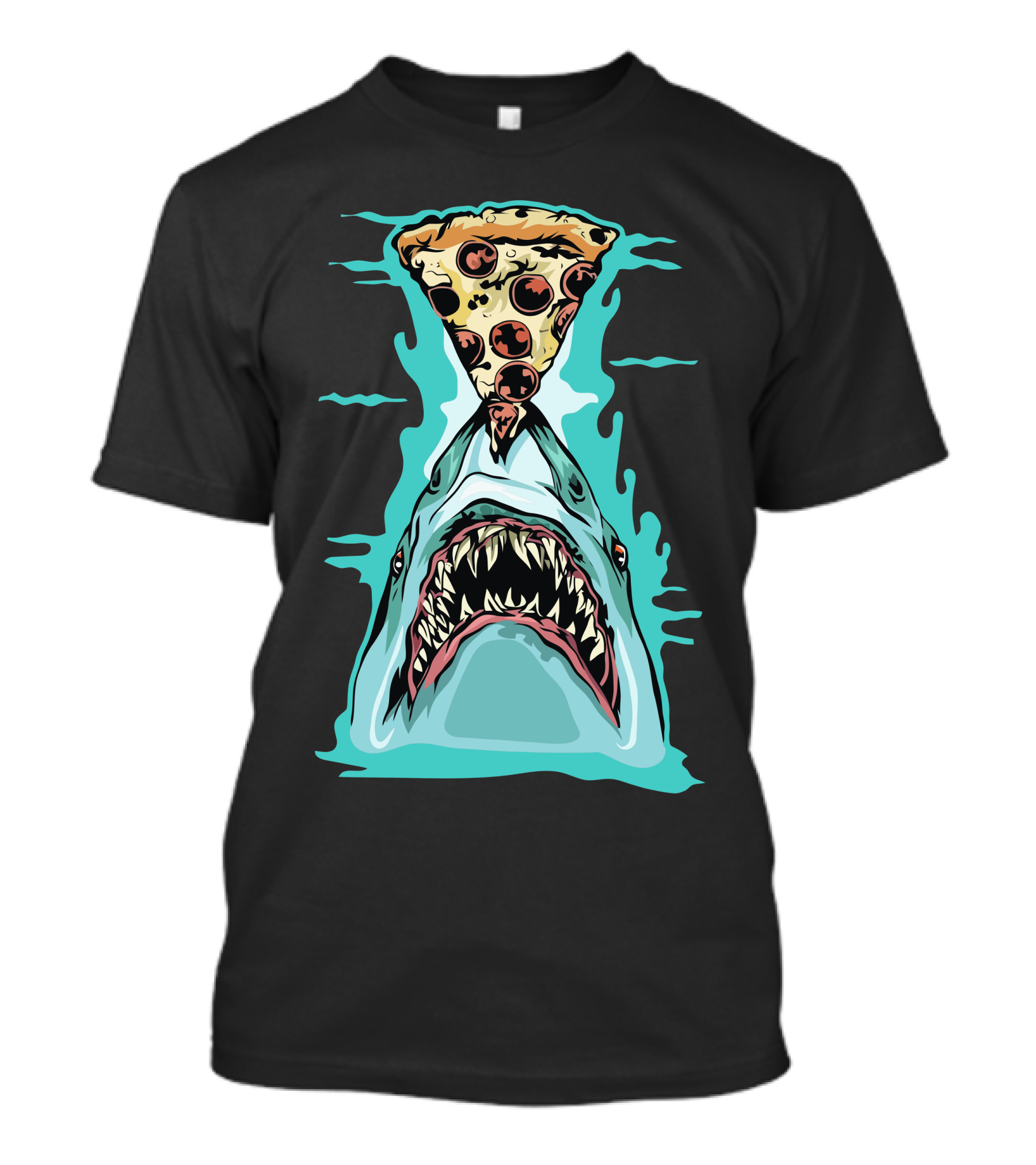 Pizza Shark Hungry For A Slice T-Shirt