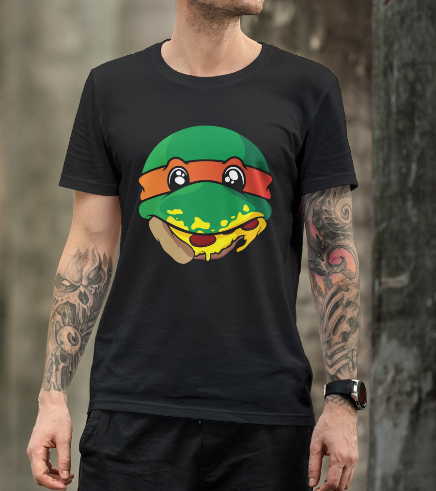 Ninja Pizza Turtle Face T-Shirt