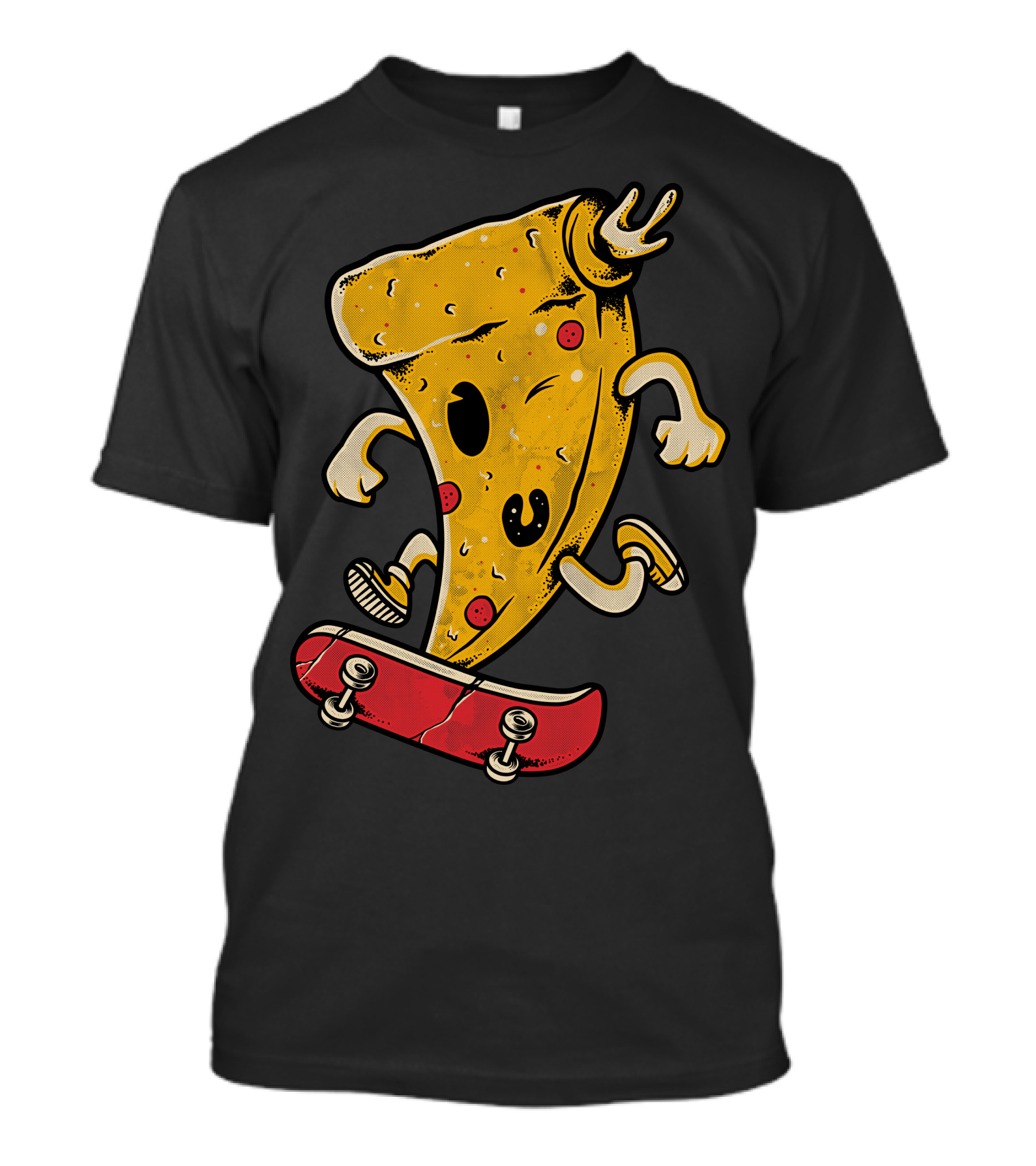 Pizzaboarding Skate Adventure Pizza Slice On Skateboard T-Shirt