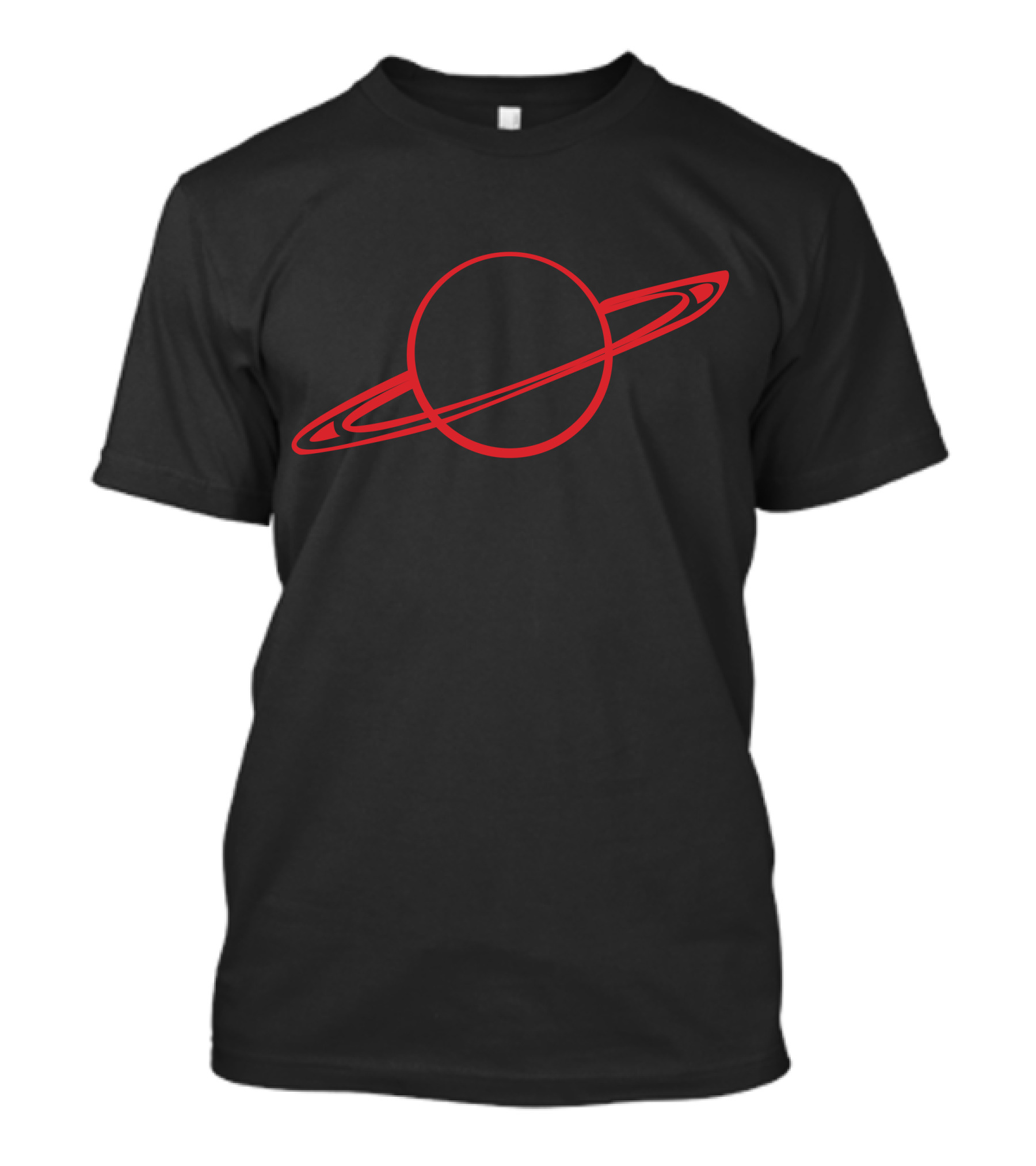 Planet Saturn Red Rings T-Shirt
